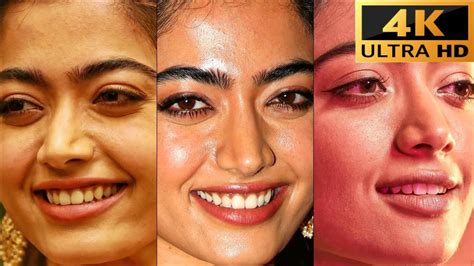 rashmika hot lips|rashmika mandanna face.